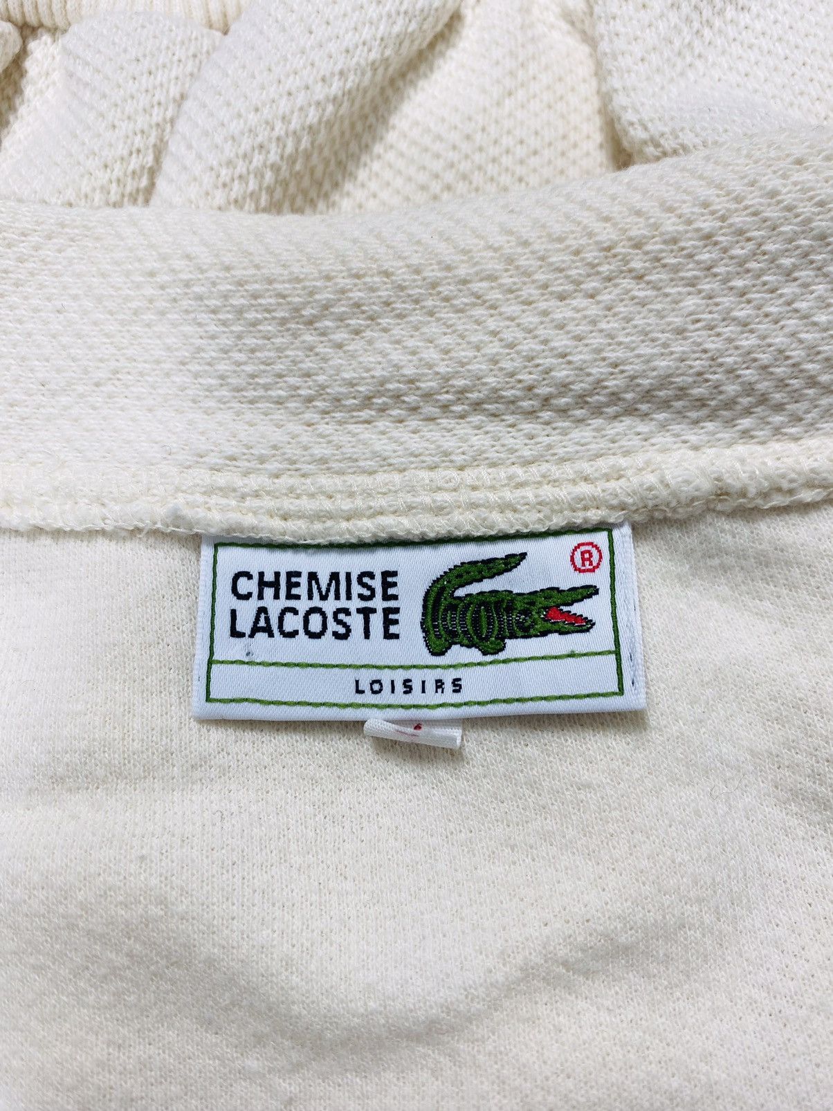 Lacoste × Vintage A09 Rare - Vintage Lacoste Club Heavy Cotton Cardigan Size US L / EU 52-54 / 3 - 5 Thumbnail
