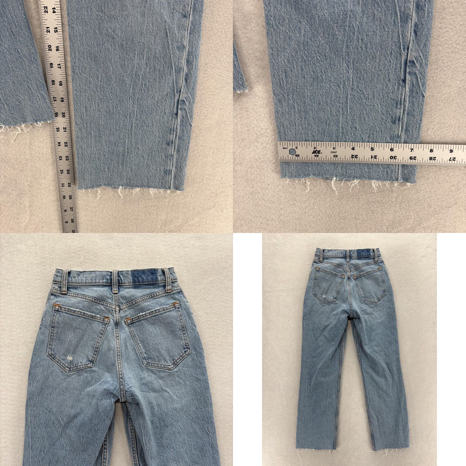 Abercrombie & Fitch Abercrombie & Fitch Jeans Womens 90s High Rise Curve Love 24/00S Blue Size 24" / US 00 / IT 34 - 8 Thumbnail