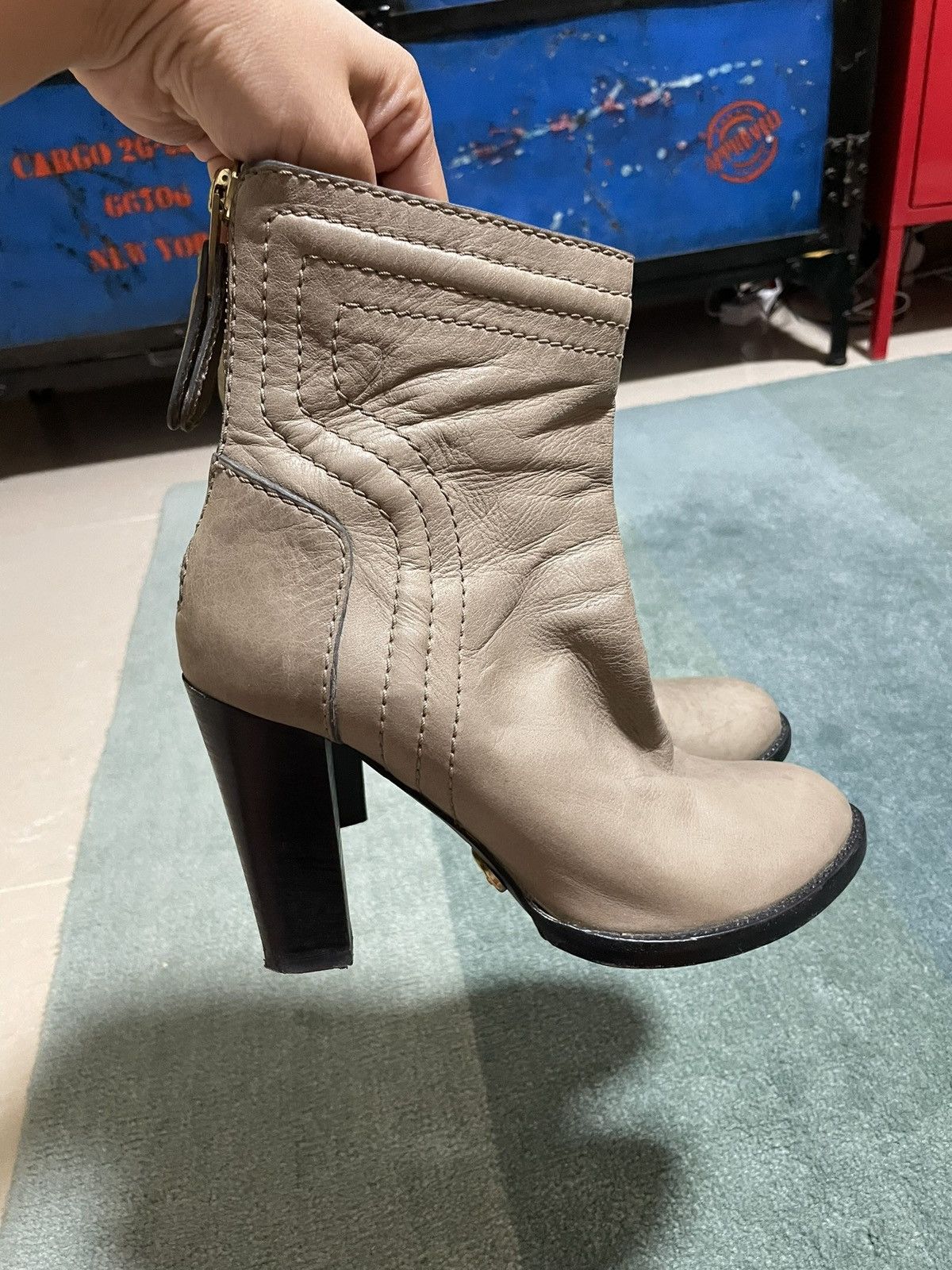 Chloe Chloé ankle boots in beige Size US 9 / IT 39 - 3 Thumbnail