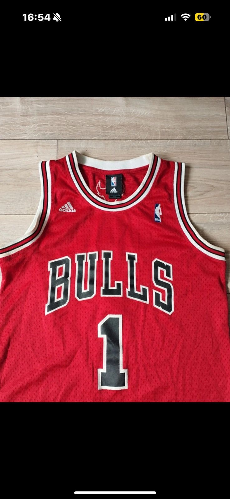 Adidas Adidas Chicago Bulls Rose #1 Vintage Jersey NBA size S Size US S / EU 44-46 / 1 - 2 Thumbnail