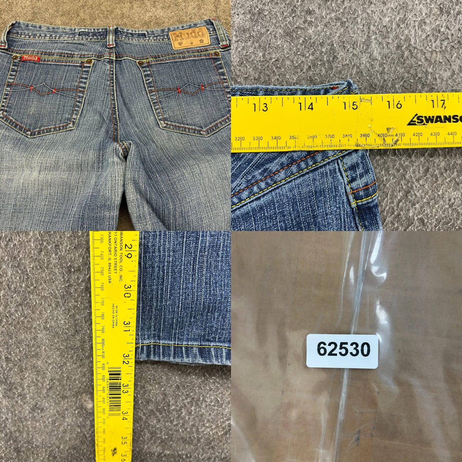 Vintage VINTAGE Mudd Jeans Juniors 7 Blue Bootcut Medium Wash Stretch Low Rise 90s Womens Jeans Size 28" / US 6 / IT 42 - 8 Thumbnail