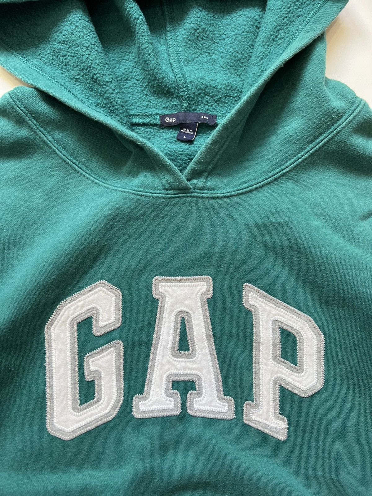 Gap Vintage GAP Green Hoodie Size US L / EU 52-54 / 3 - 3 Thumbnail
