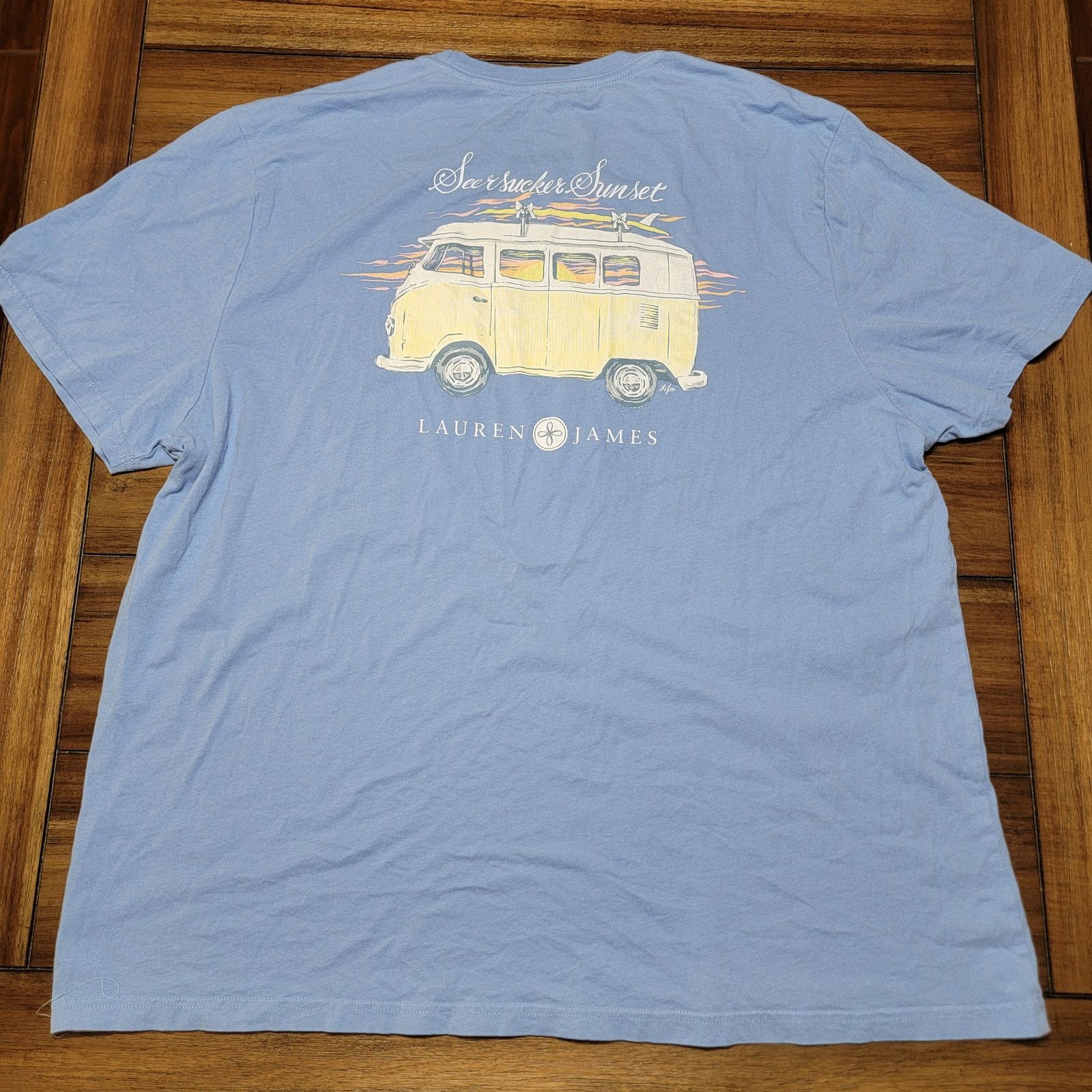 Other Lauren James Tee "Seersucker Sunset" VW Bus w/ Pocket - XXL Size XXL / US 16-18 / IT 52-54 - 1 Thumbnail