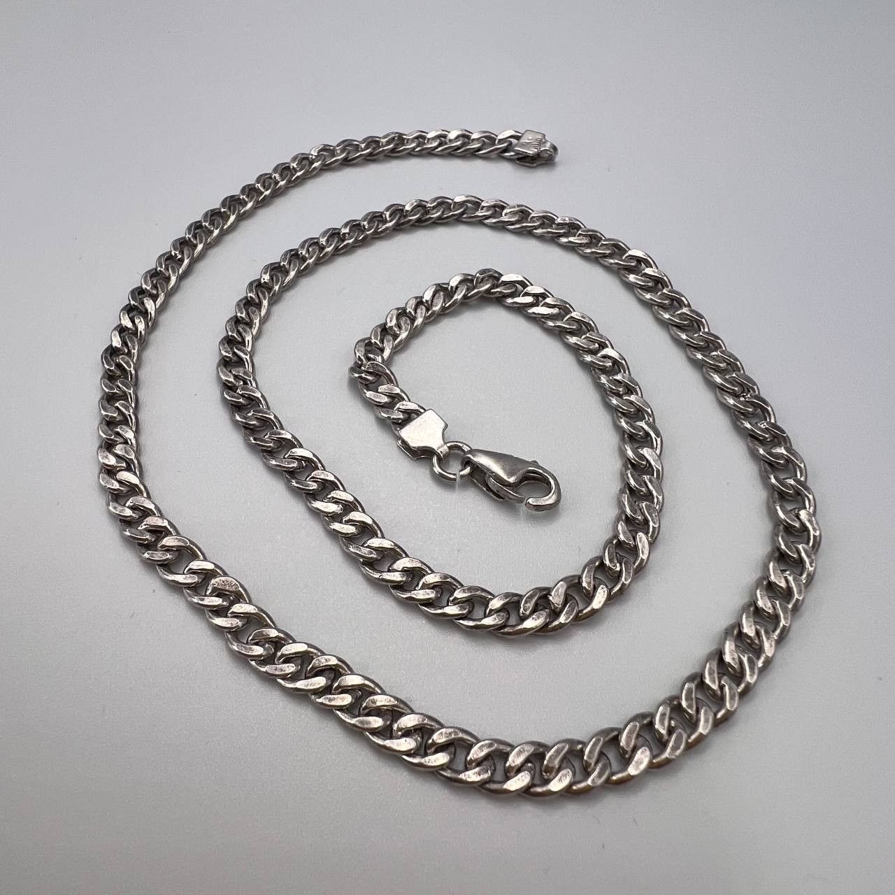 Vintage Sterling Silver 925 Chain Necklace Signed 29.4g