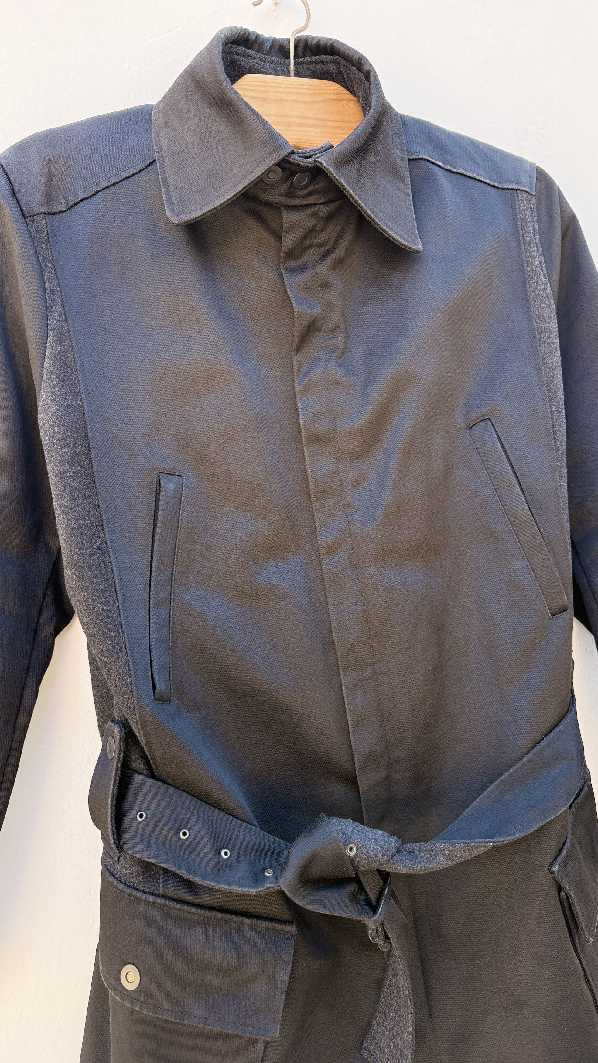 Kenzo 🔥 Kenzo dark gothic style belted coat down jacket wool Size US L / EU 52-54 / 3 - 8 Thumbnail