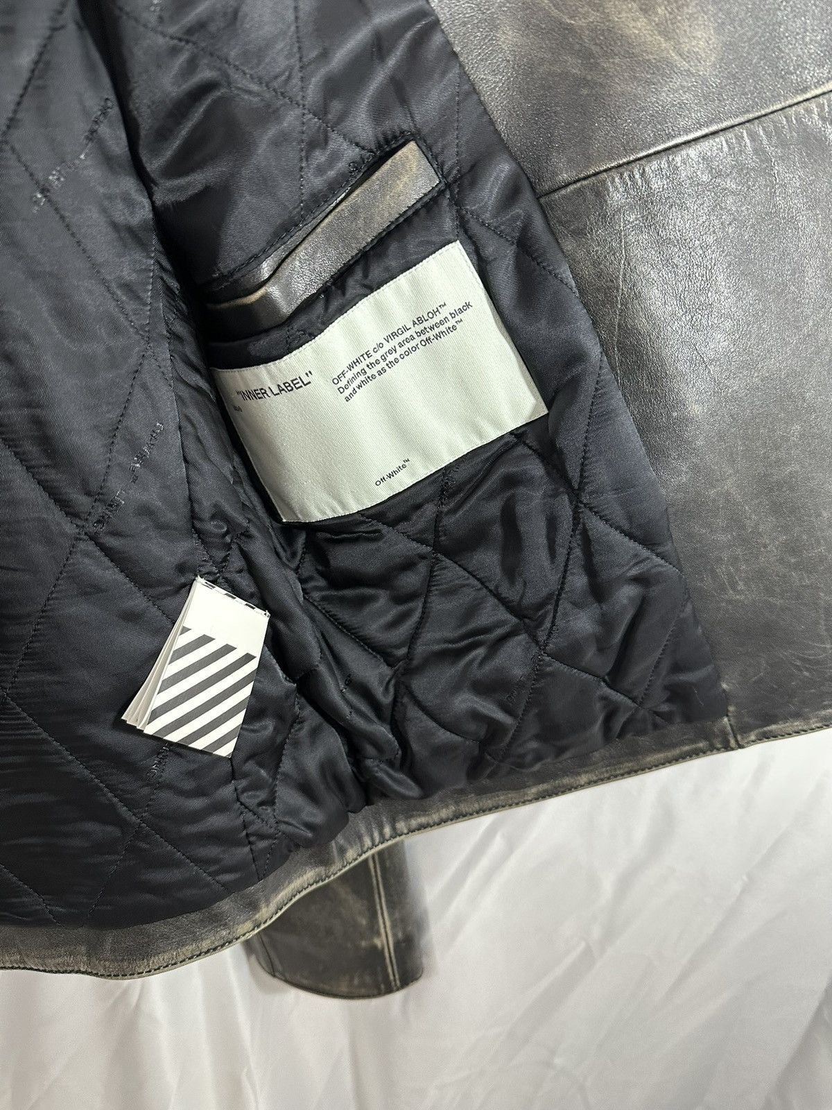 Off-White Off White Leather Jacket Size US M / EU 48-50 / 2 - 16 Thumbnail