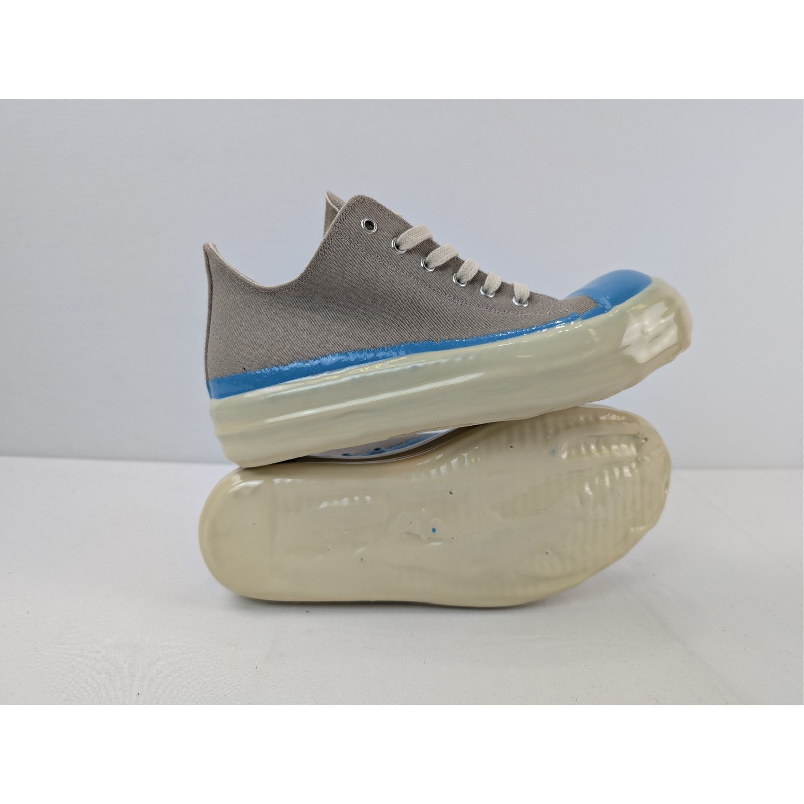 Rick Owens Drkshdw o1rshd1 Concordians low-top sneakers Dirty Pearl Light Blue Size US 8 / EU 41 - 1 Thumbnail