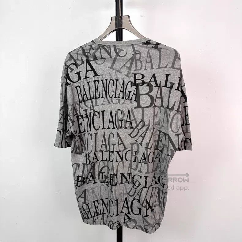 Balenciaga Balenciaga Logo Printed Short Sleeve T-Shirt Size US M / EU 48-50 / 2 - 2 Thumbnail