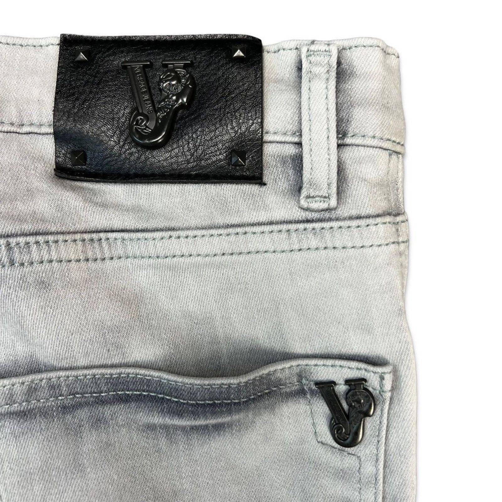 Versace Versace Jeans 31x28 Slim Fit Straight Leg Low Rise Denim Size US 31 - 4 Thumbnail