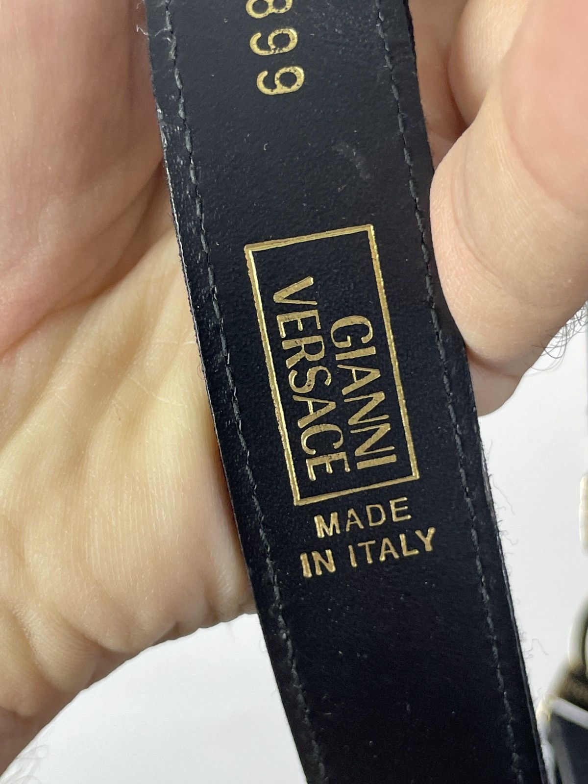 Versace Vintage Gianni Versace Leather and cotton belt Size ONE SIZE - 12 Thumbnail