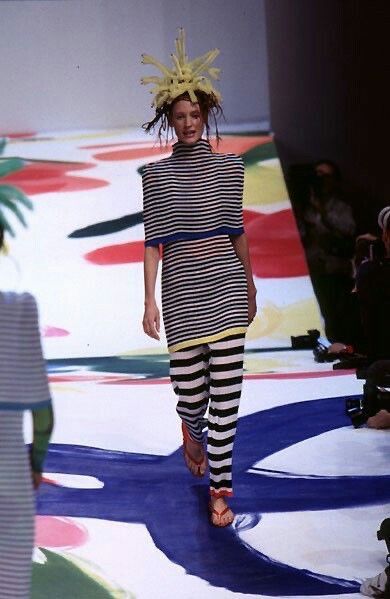 Issey Miyake Issey Miyake SS96 Pleated Border Stripe Japan Size 24" / US 00 / IT 34 - 9 Thumbnail