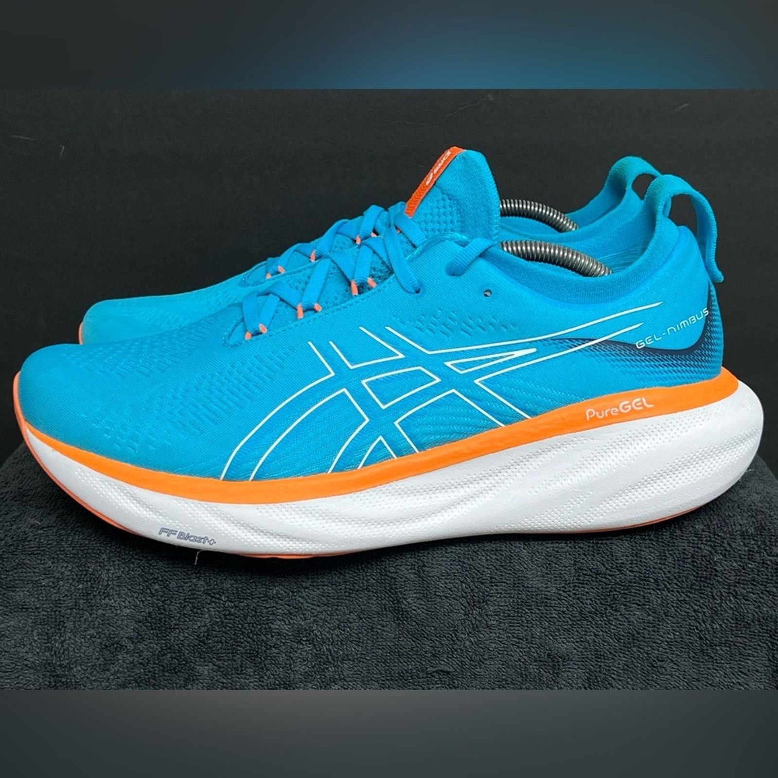 Asics Asics Mens Gel Nimbus 25 Blue Running Shoes Sneakers WORN 3X Size US 11.5 / EU 44-45 - 1 Thumbnail