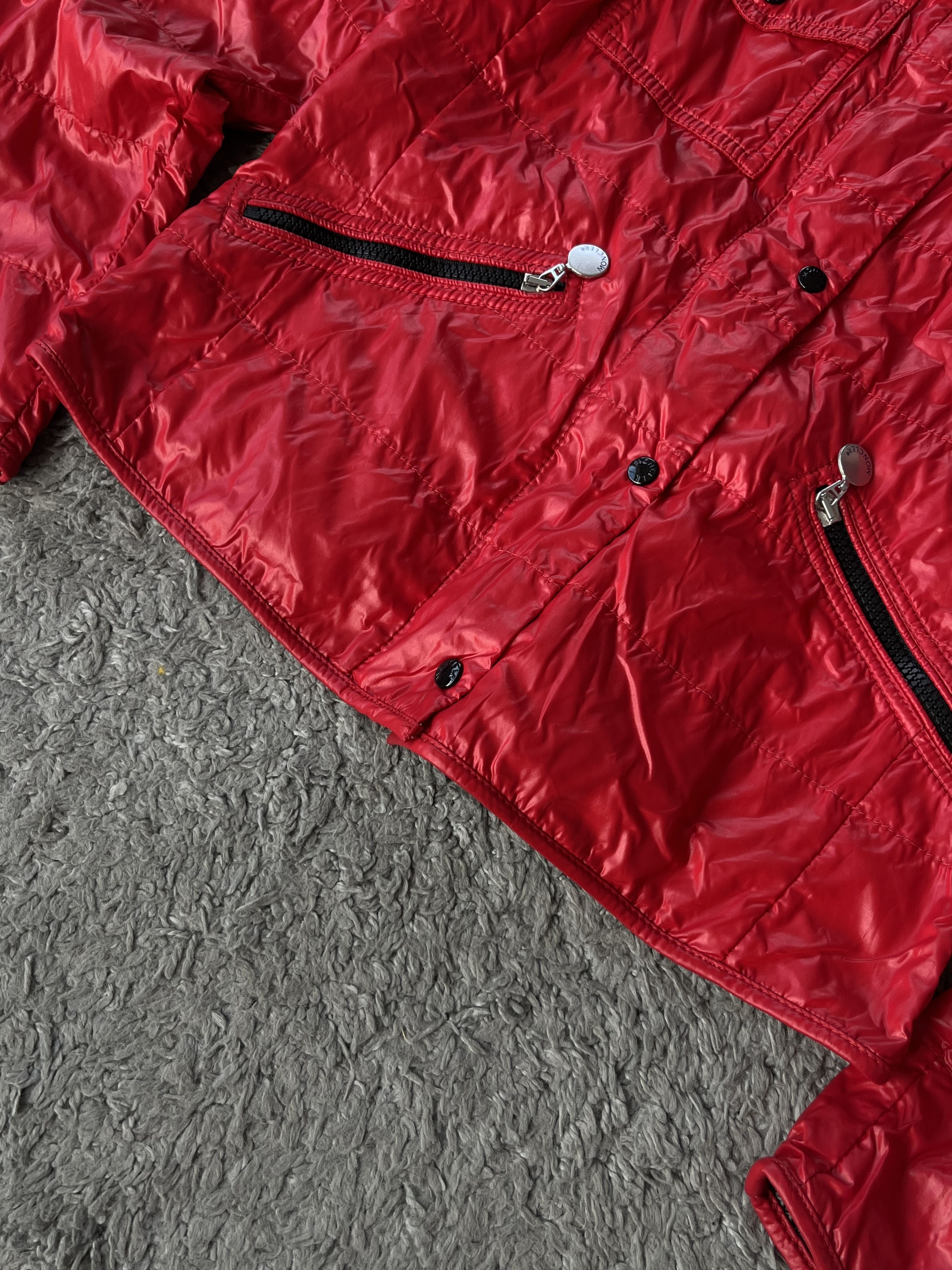 Moncler MONCLER SHINY Vintage Women Light Jacket Big Logo Very Rare Size M / US 6-8 / IT 42-44 - 8 Thumbnail