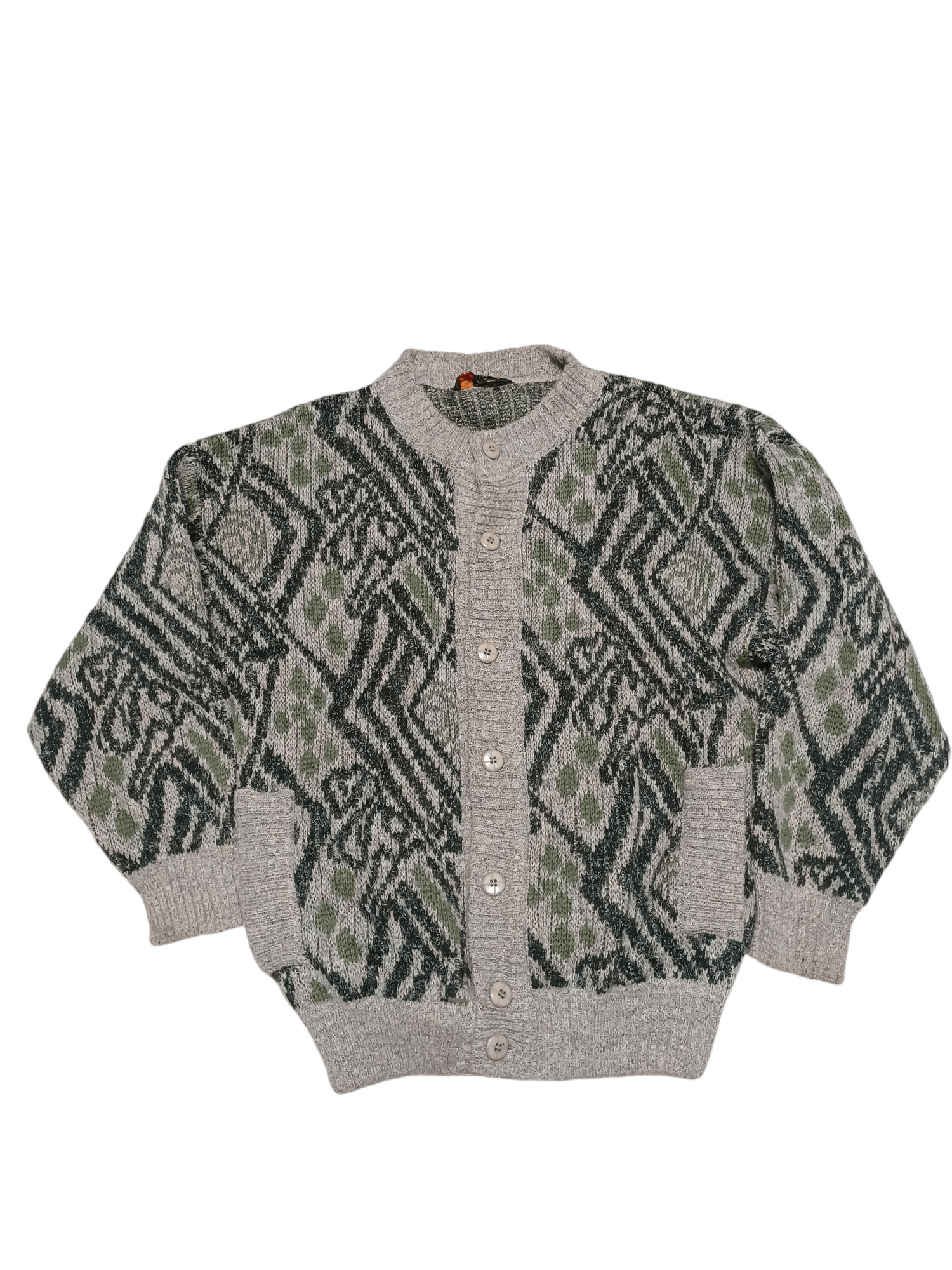 Other VINTAGE WOOL MADE IN ITALY HEAVY WARM CARDIGAN OLDMONEY 90S Size US L / EU 52-54 / 3 - 1 Thumbnail