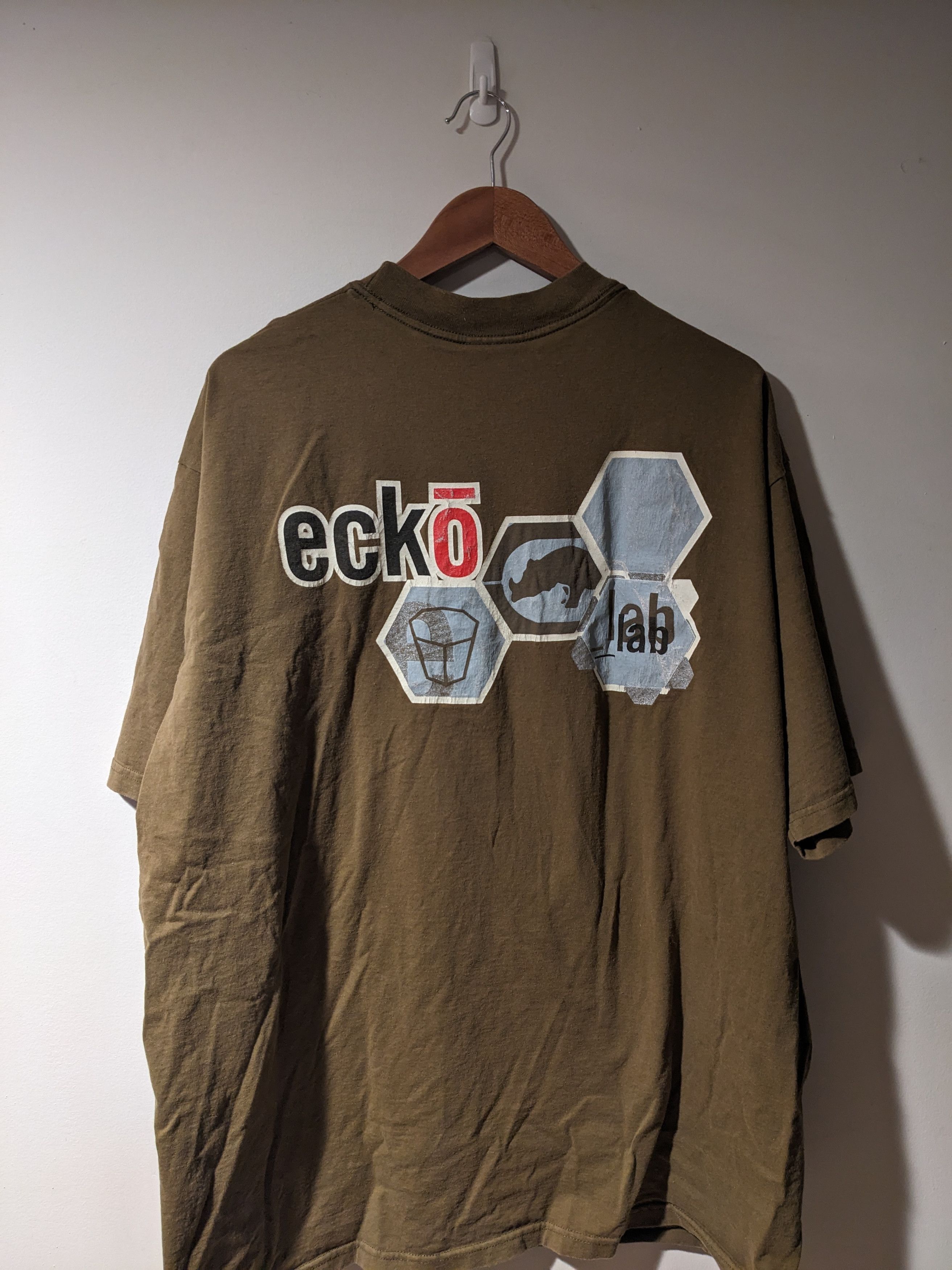 Ecko Unltd. × Vintage Vintage Y2K Ecko Logo Graffiti Green XX-Large T-Shirt Size US XXL / EU 58 / 5 - 6 Thumbnail