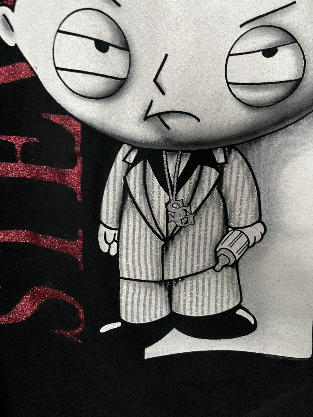 Vintage Vintage Stewie Gangster Shirt Size US XL / EU 56 / 4 - 6 Thumbnail
