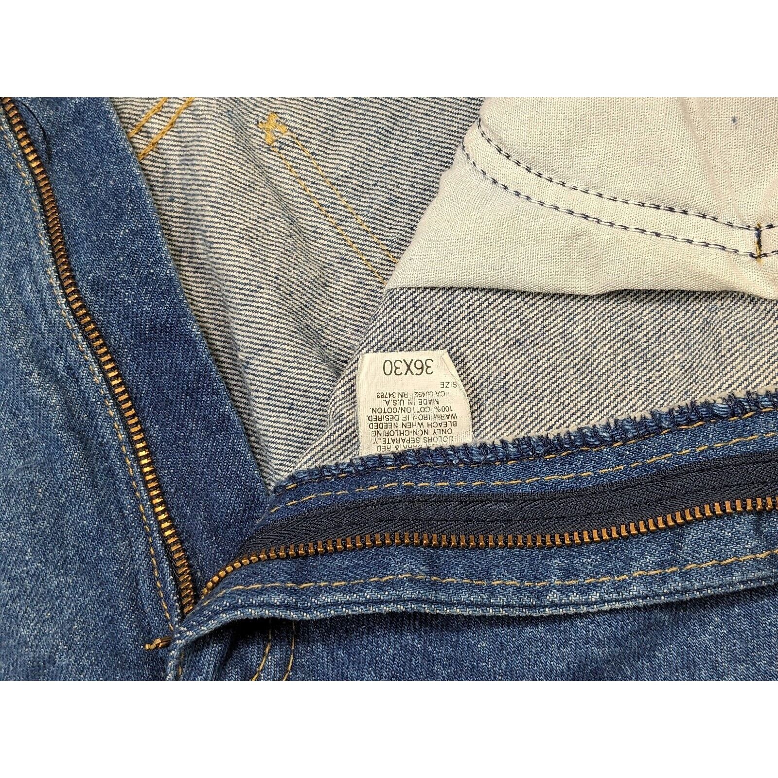 Lee Vtg Lee Riders Jeans Made in USA Blue Straight Leg Size 36 Size US 36 / EU 52 - 5 Thumbnail