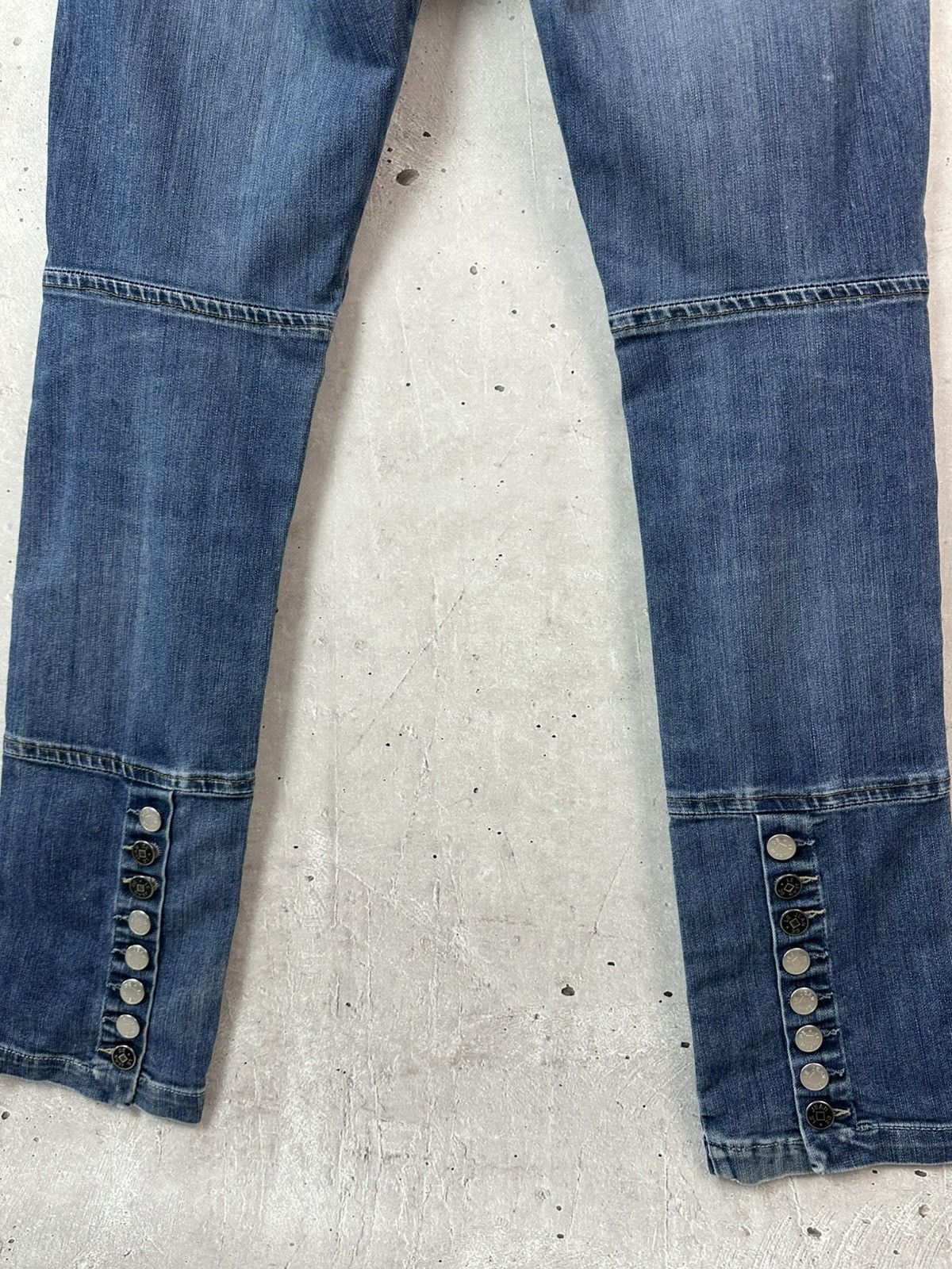 Marithe + Francois Girbaud Marithe Francois Girbaud Embroidered Metal Buttons Jeans Size 32" / US 10 / IT 46 - 9 Thumbnail