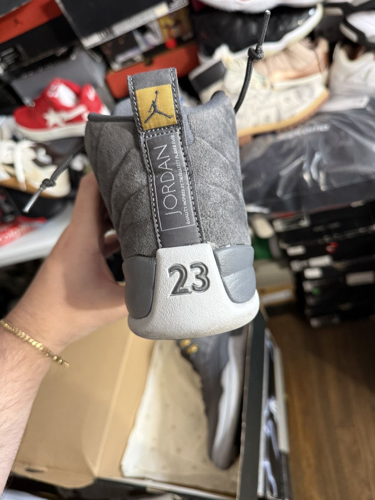 Jordan Brand Jordan retro 12 dark grey sz 8 Size US 8 / EU 41 - 4 Thumbnail
