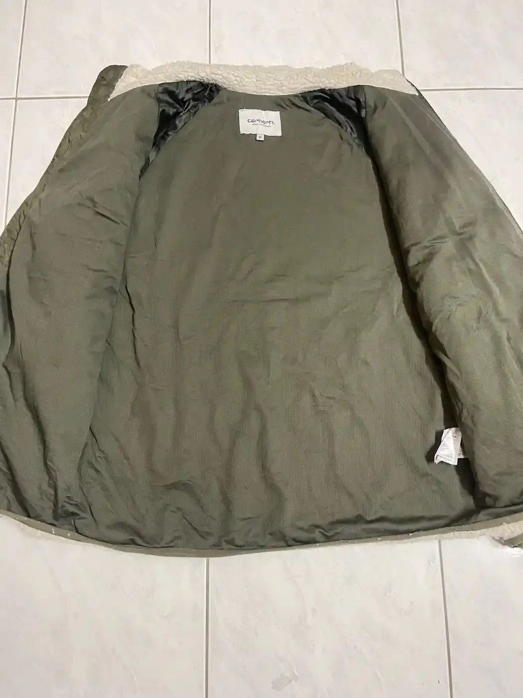 Carhartt × Vintage Vintage Carhartt Retro Two Tone Sherpa Jacket Size US M / EU 48-50 / 2 - 8 Thumbnail
