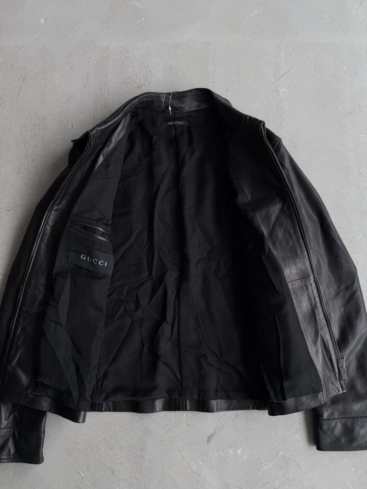 Gucci Gucci - Tom Ford Era Biker Leather Jacket Size US S / EU 44-46 / 1 - 7 Thumbnail