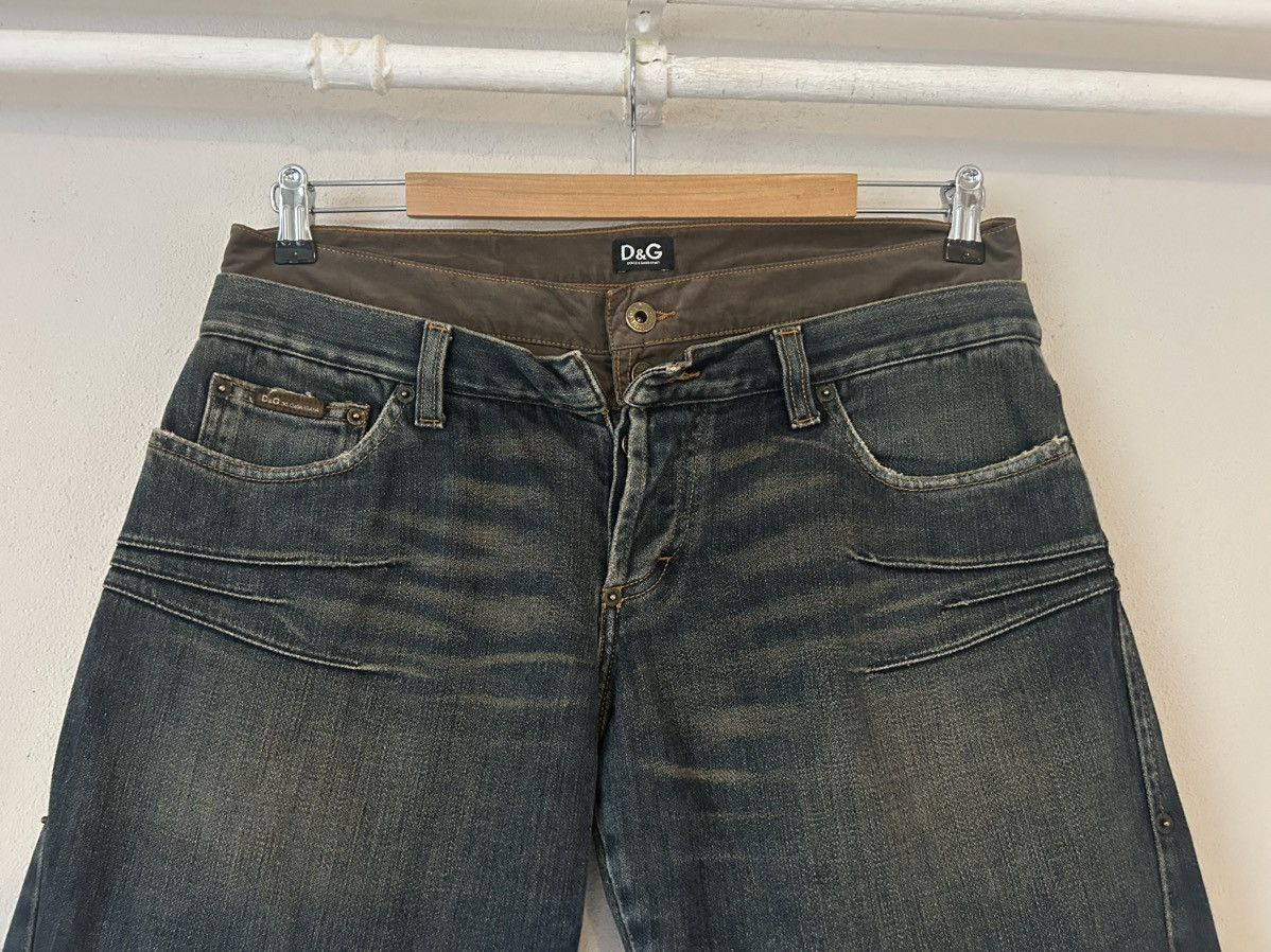 Dolce & Gabbana D&G Distressed Cargo Denim Jeans with Pocket Detail Size US 34 / EU 50 - 2 Thumbnail