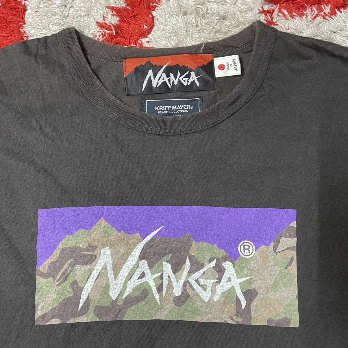 Japanese Brand 🔥🔥🇯🇵Nanga X Kriff Mayer Box Logo Spellout Outdoor Product Tee Size US M / EU 48-50 / 2 - 2 Thumbnail