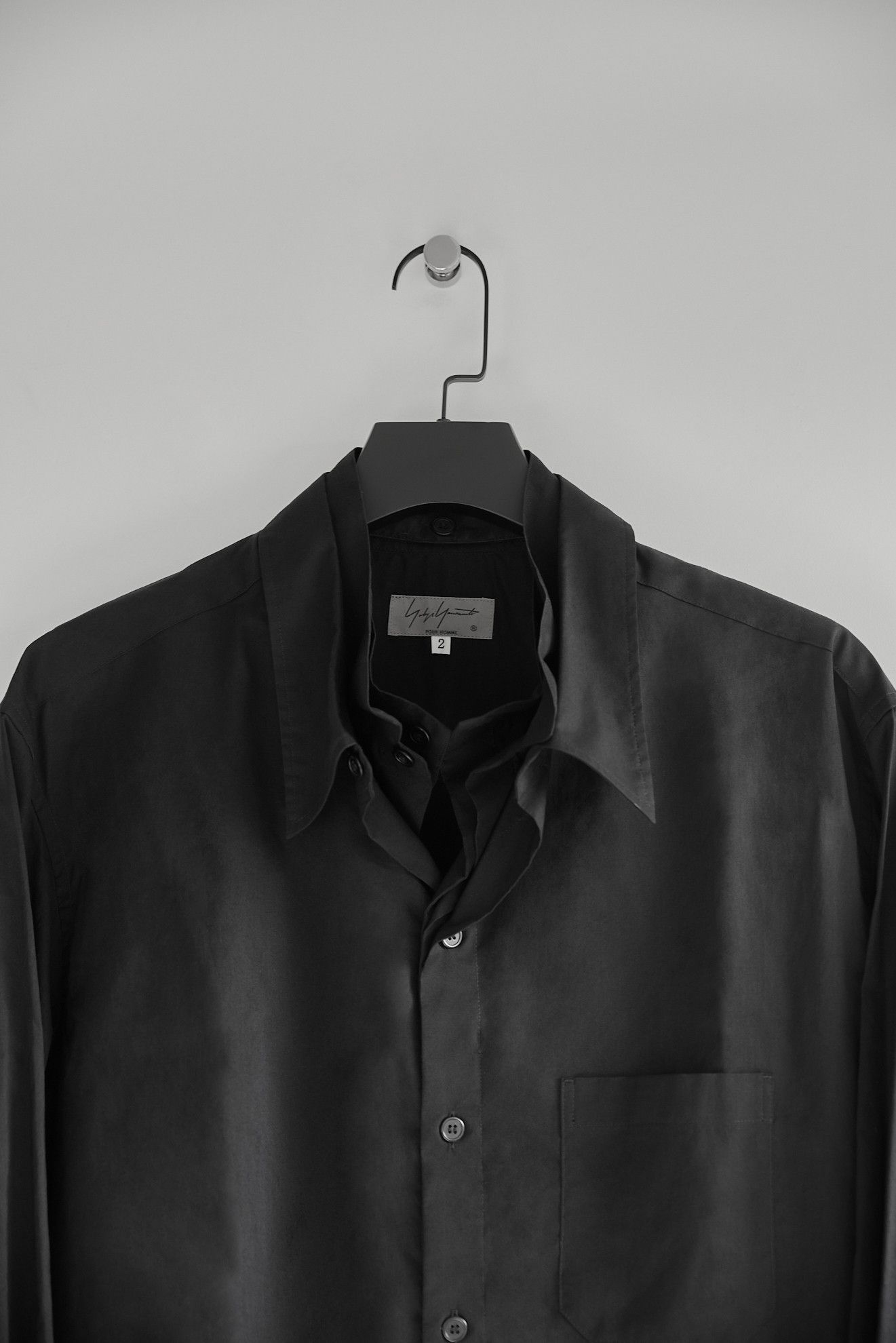 Yohji Yamamoto Pour Homme - 60 Cotton/Lawn 3 Collar Shirt - www