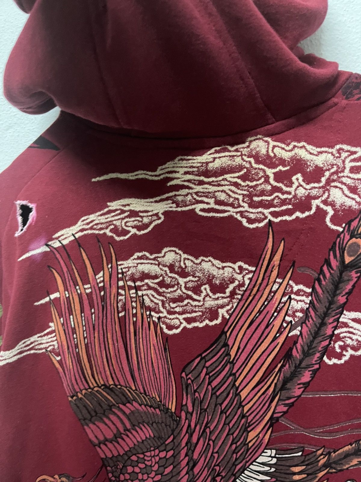 Karakuri Tamashii 2000s SENBU SUKAJAN DESIGN FULL PRINT ZIPPER HOODIE Size US L / EU 52-54 / 3 - 7 Thumbnail