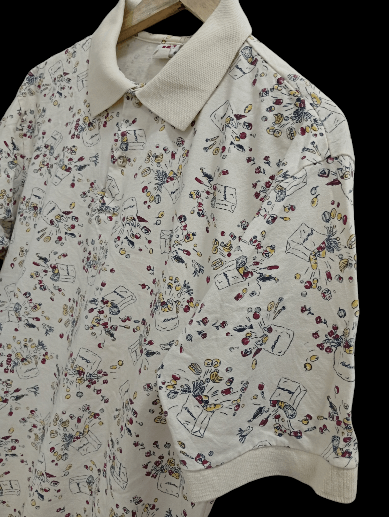 Japanese Brand × Vintage 🔥🔥Vintage Whang Full Print Polo T-Shirt Size US L / EU 52-54 / 3 - 11 Thumbnail