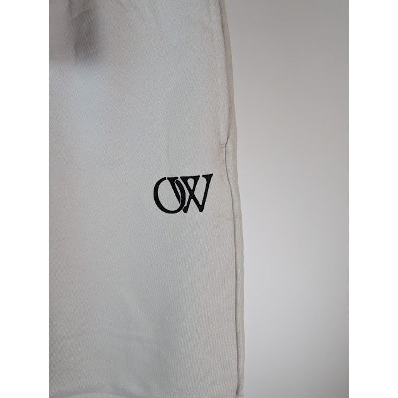 Off-White o1rshd1 OW Sweatpants in Light Stone / Black Size US 34 / EU 50 - 8 Thumbnail