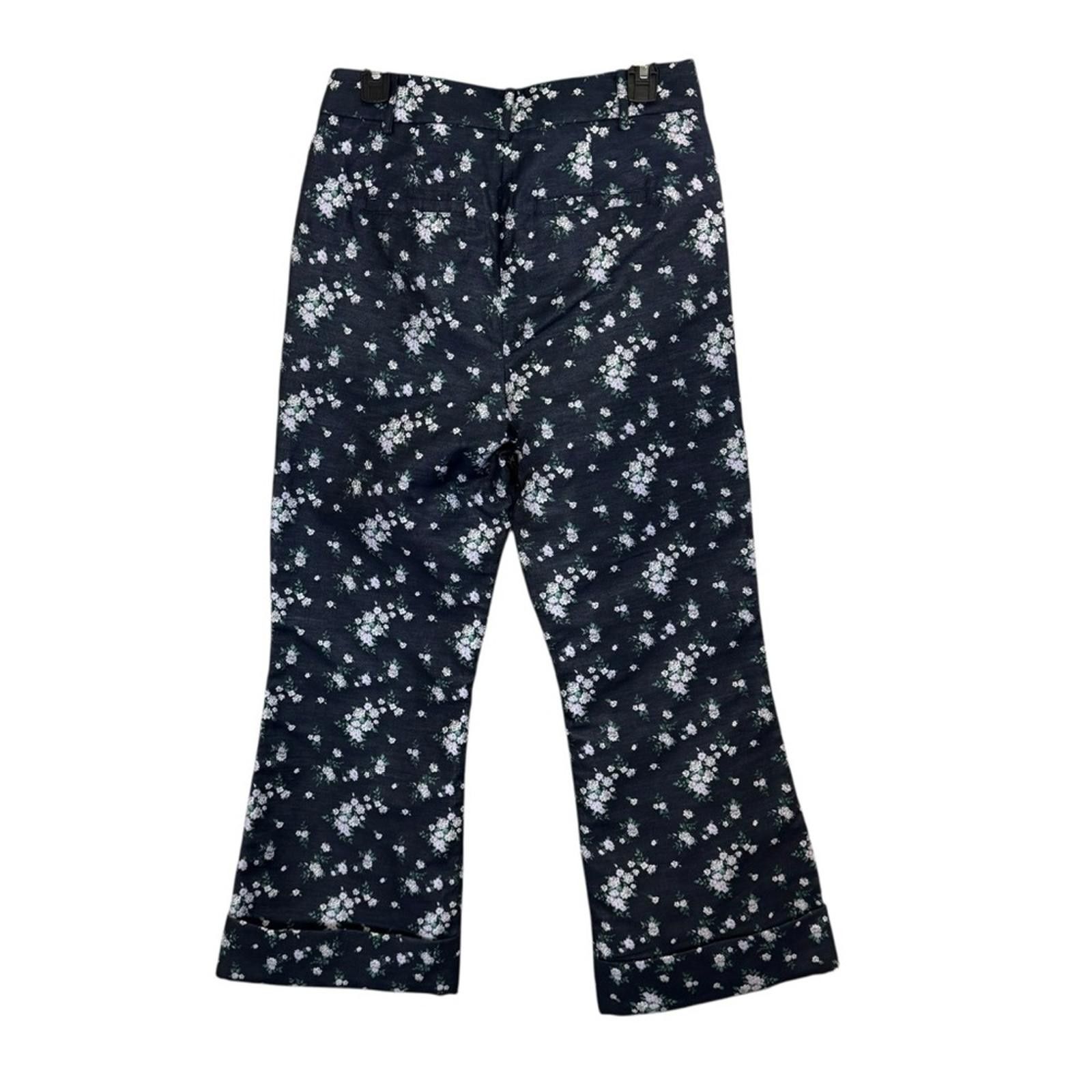 Other Christy Lynn Jacquard Floral Mallory Wide Leg Crop Pants sz6 Size 28" / US 6 / IT 42 - 5 Thumbnail