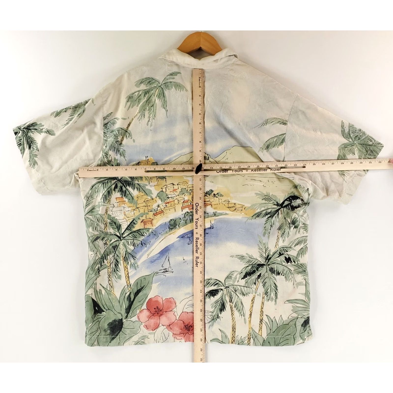 Tommy Bahama Tommy Bahama Button-Up Shirt AOP Hawaiian Coastal Bay Mens XL Multicolor Shirt Size US XL / EU 56 / 4 - 7 Thumbnail