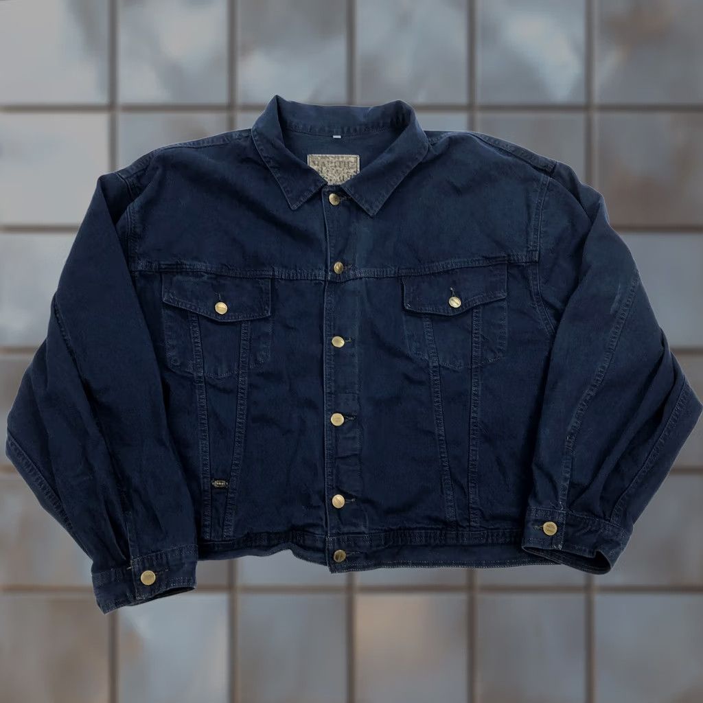 Vintage VINTAGE Marithé & François Girbaud Men's XL Blue Denim Jean Jacket Button Front Size US 36 / EU 52 - 1 Thumbnail