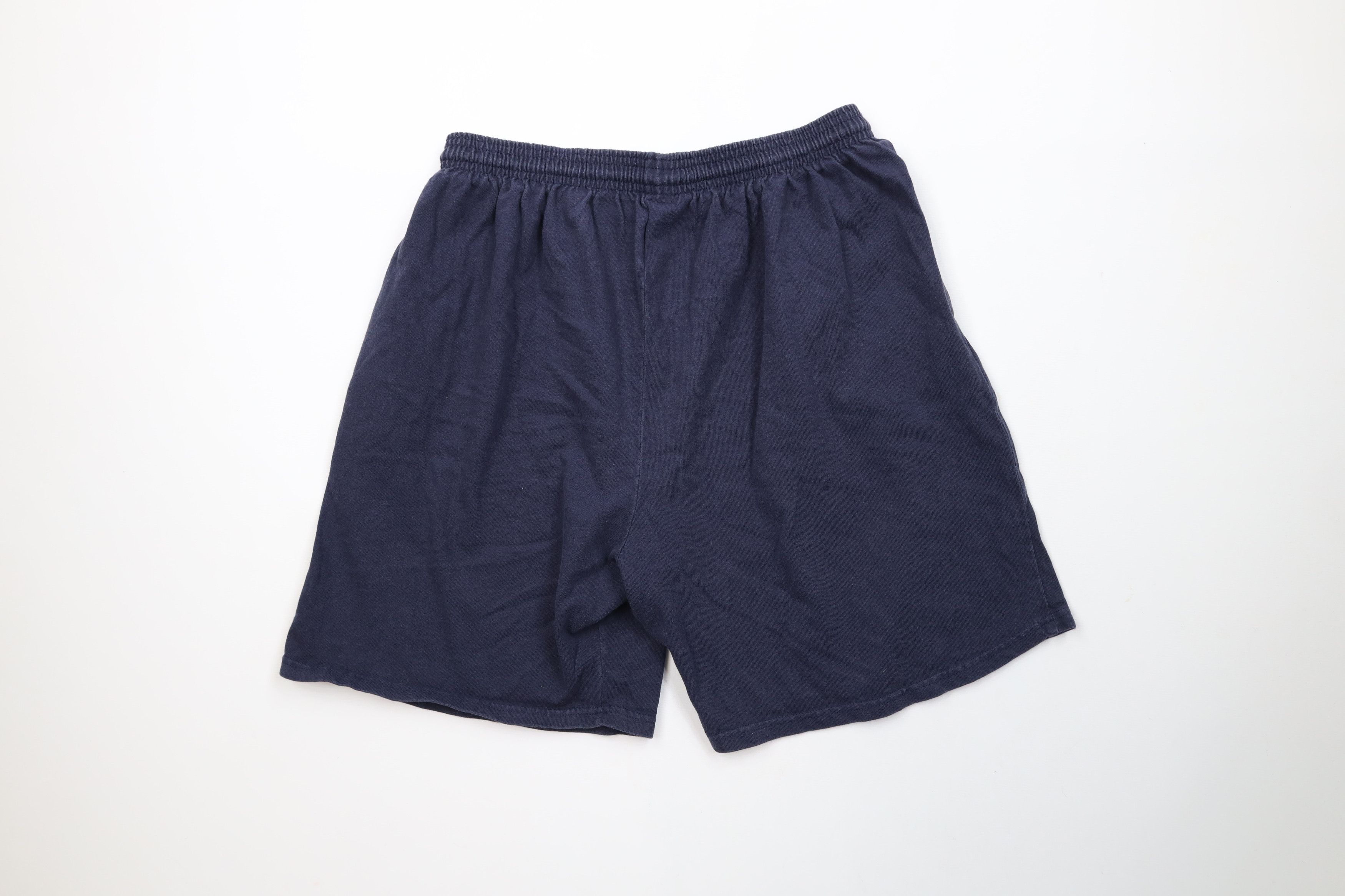 Vintage Vintage 90s University of Michigan Above Knee Shorts Blue Size US 36 / EU 52 - 10 Thumbnail