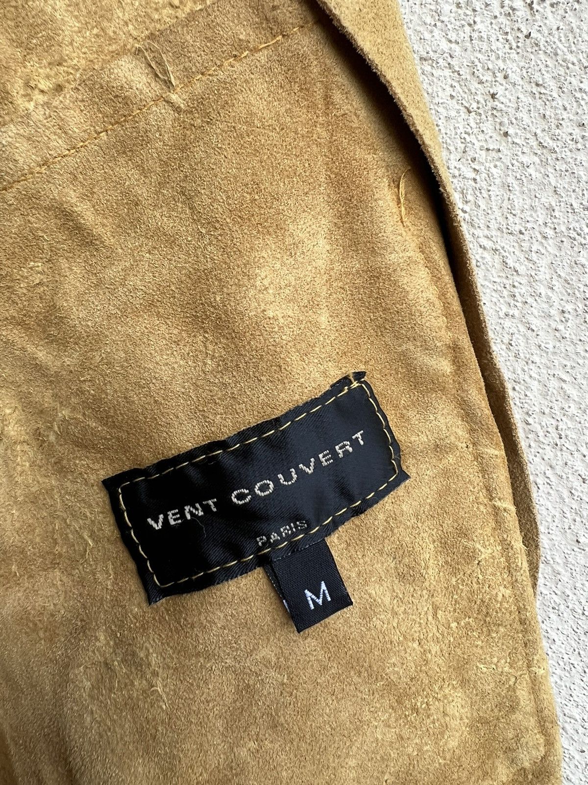 Leather RARE! Vintage Vent Couvert Paris Patina Suede Leather Shirt Size US M / EU 48-50 / 2 - 22 Thumbnail