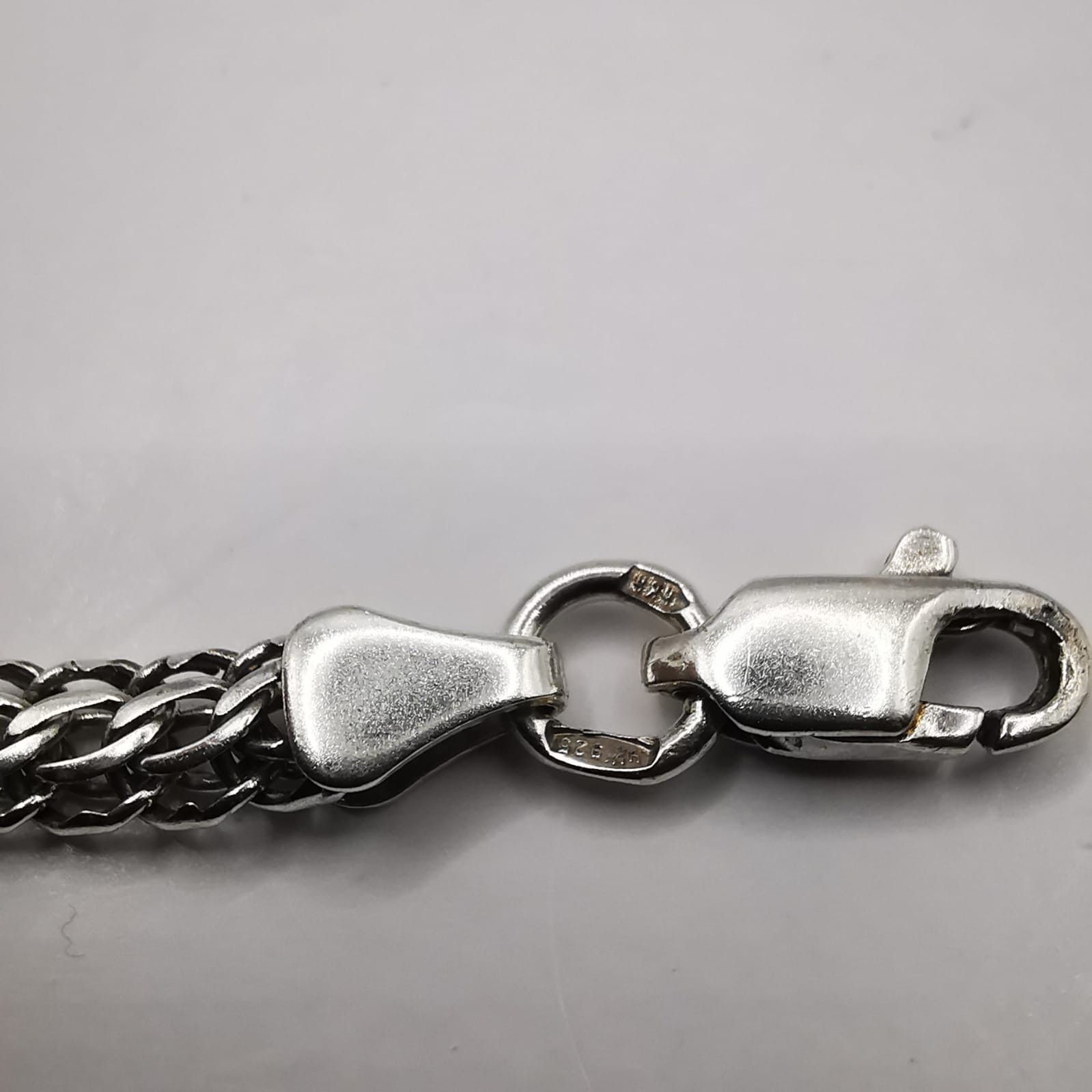 Sterling Silver Vintage Jewelry Chain, 925 Sterling Silver, Signed 12,28g Size ONE SIZE - 7 Thumbnail