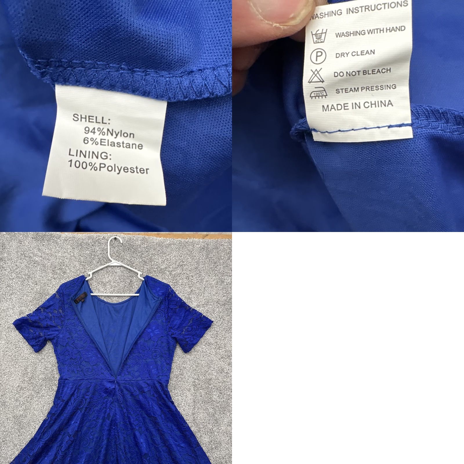 Vintage Dress 3XL Lace Romantic Feminine Coquette Chic Sheer Floral Fit Flare 2010s Size XXL / US 16-18 / IT 52-54 - 8 Thumbnail