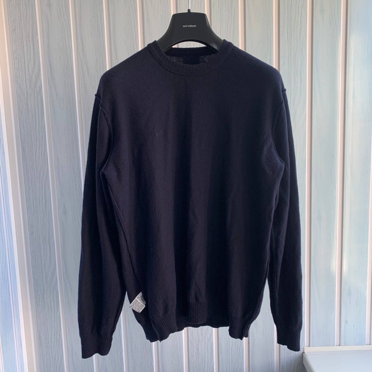 Lacoste Vintage Lacoste Men Navy Wool Knit Classic Sweater Size US M / EU 48-50 / 2 - 7 Thumbnail