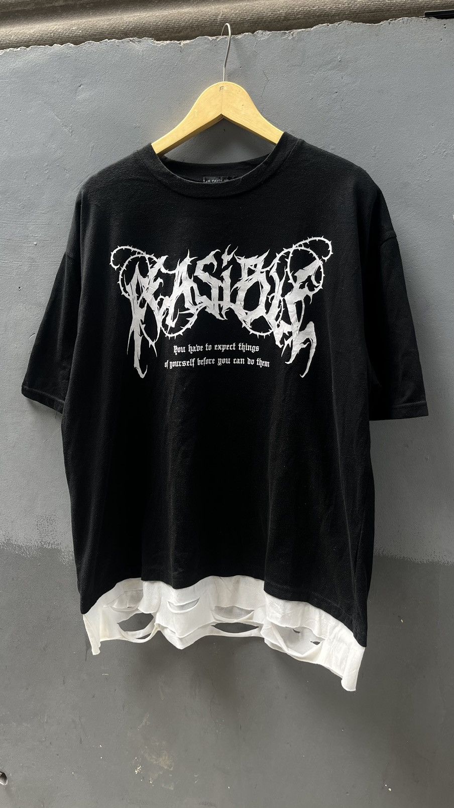 Japanese Brand Rad Four Real Destroy Gothic / if sx wsnine shirt Size US L / EU 52-54 / 3 - 1 Thumbnail