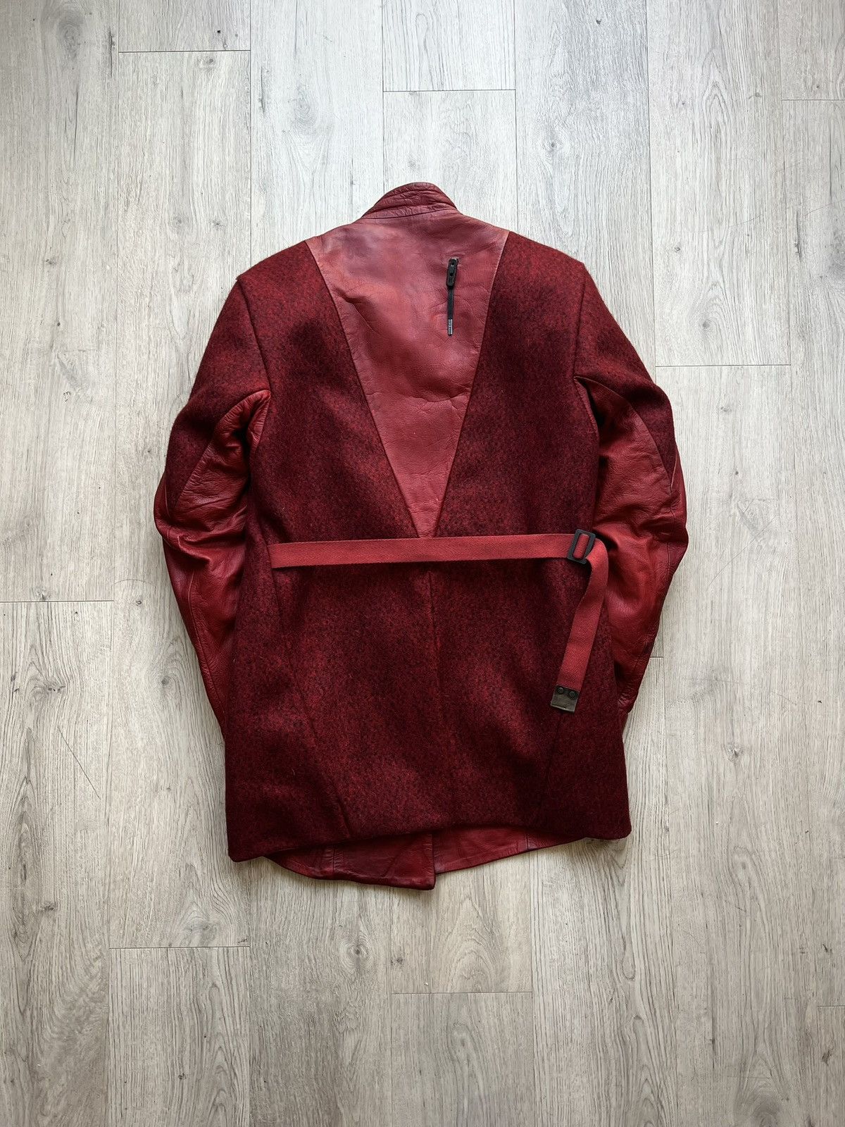 Boris Bidjan Saberi Boris Bidjan Saberi Fw15 Hybrid waxed horse leather jacket Size US M / EU 48-50 / 2 - 2 Thumbnail