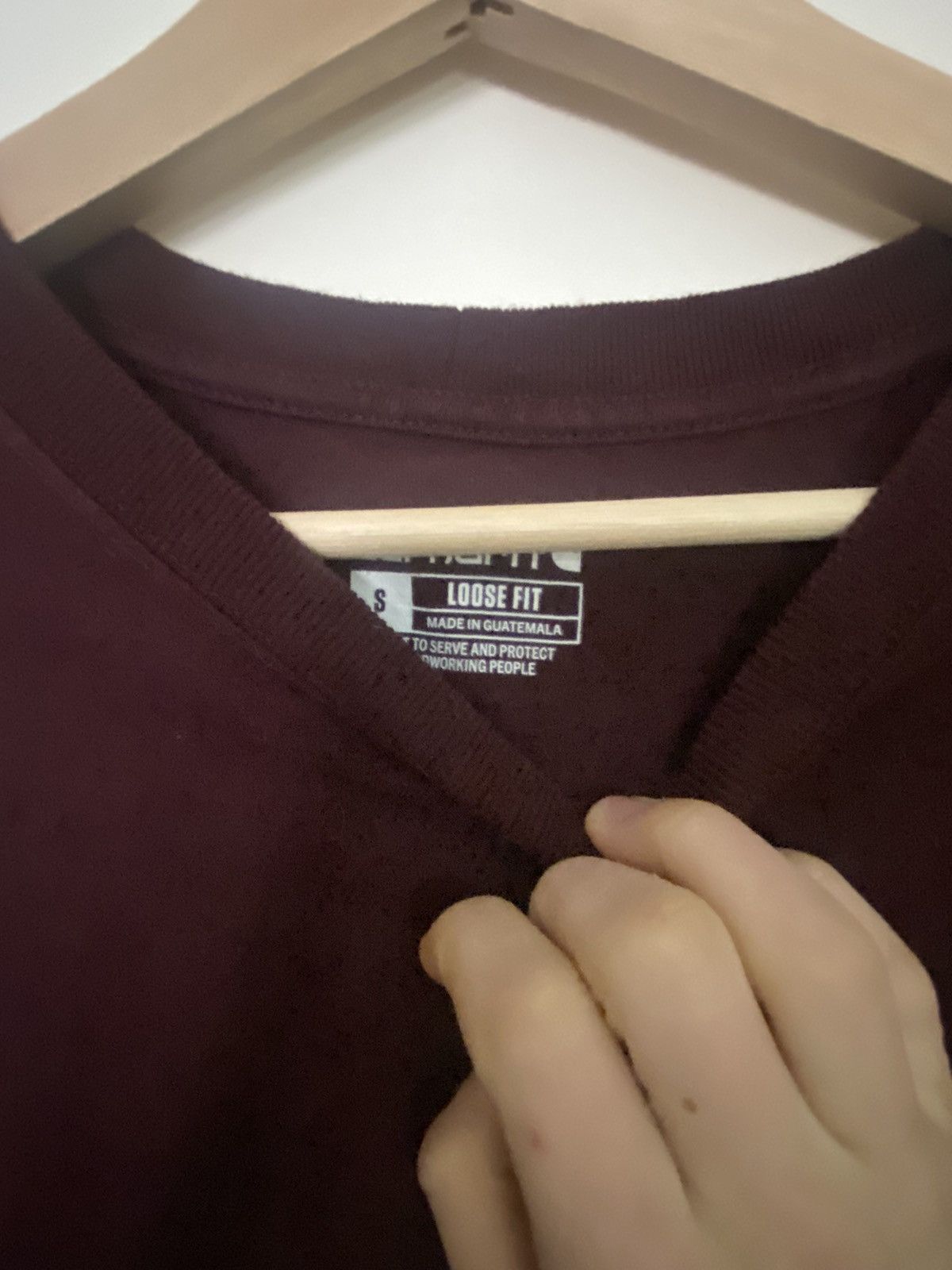 Carhartt Carhartt Long Sleeve T-Shirt Burgundy Size US S / EU 44-46 / 1 - 3 Thumbnail