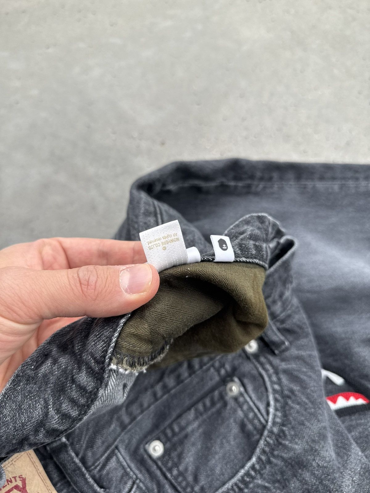 Bape A bathing ape bape shark denim japanese pants streetwear Size US 34 / EU 50 - 8 Thumbnail