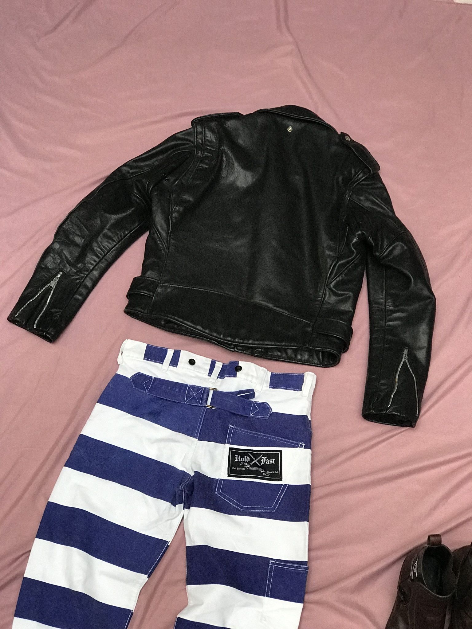 Schott SCHOTT NYC made in USA black leather perfecto nwot condition Size US S / EU 44-46 / 1 - 9 Thumbnail