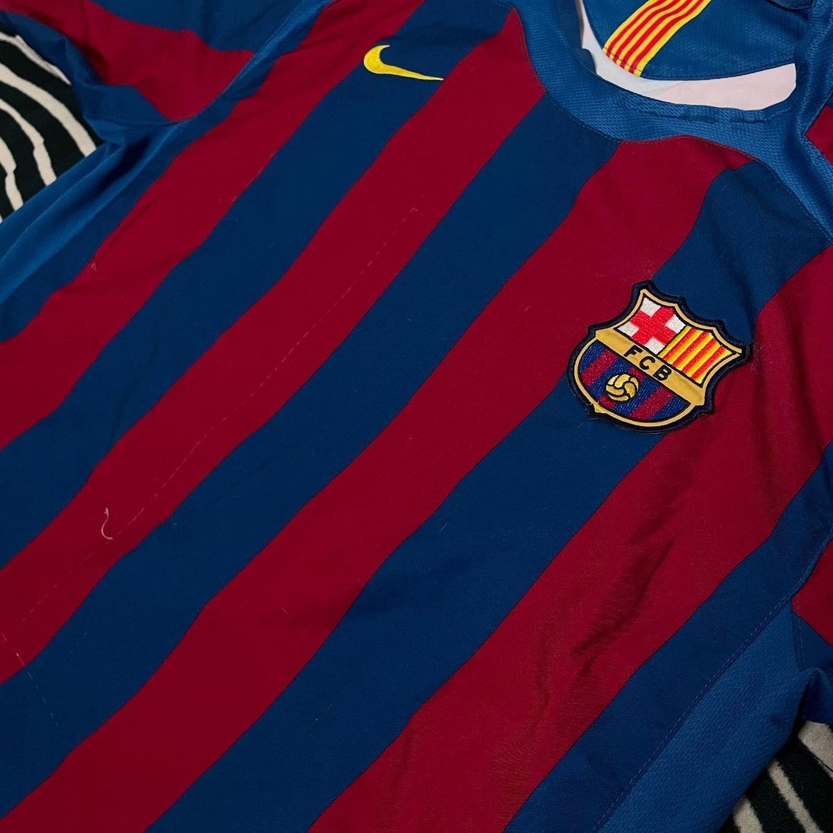 Nike Nike Barcelona 2005/2006 BLOKECORE JERSEY Eto’o 9 Vintage Size US XL / EU 56 / 4 - 5 Thumbnail