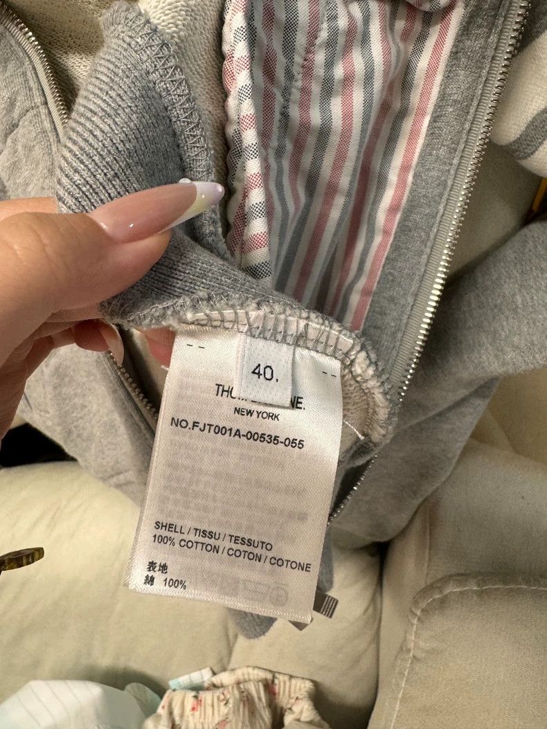 Thom Browne Thom Browne Grey hoodie Size US XXS / EU 40 - 2 Thumbnail