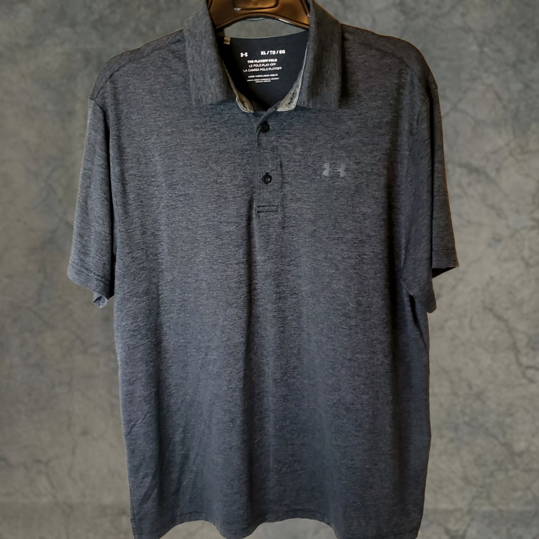 Under Armour Under Armour Polo Shirt Mens XL Playoff Polo Gray Short Sleeve Golf Performance Heathered / USA Preppy Casual Workwear Gift White tag NWT Size US XL / EU 56 / 4 - 1 Thumbnail