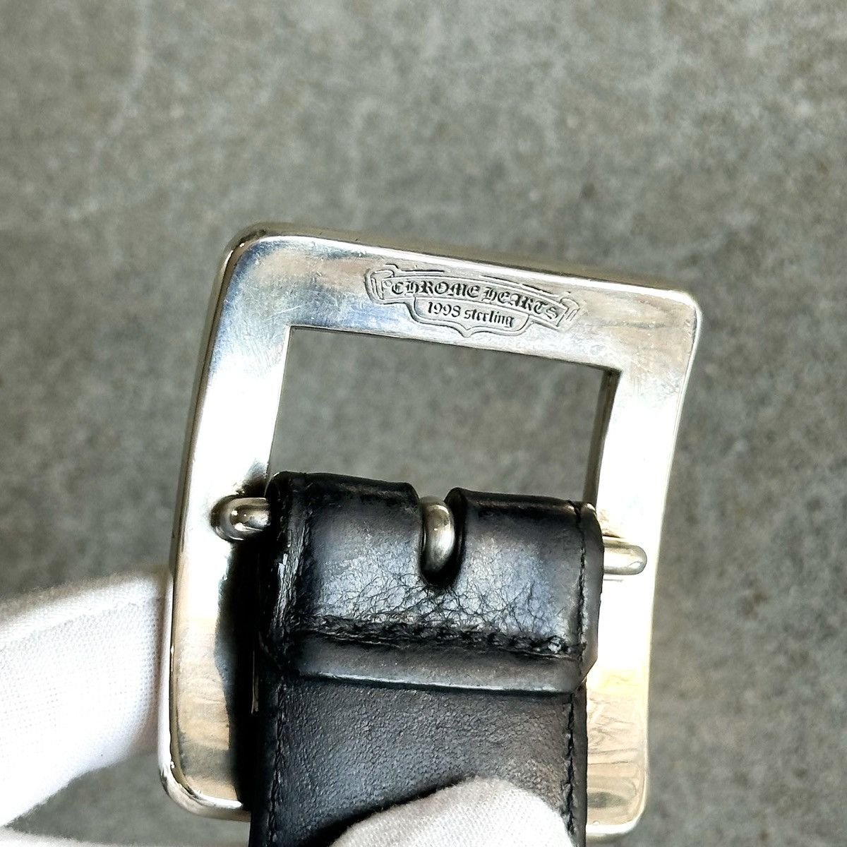 Chrome Hearts Chrome Hearts 1.5 OTJ Square Buckle Leather Belt Size 34 - 5 Thumbnail