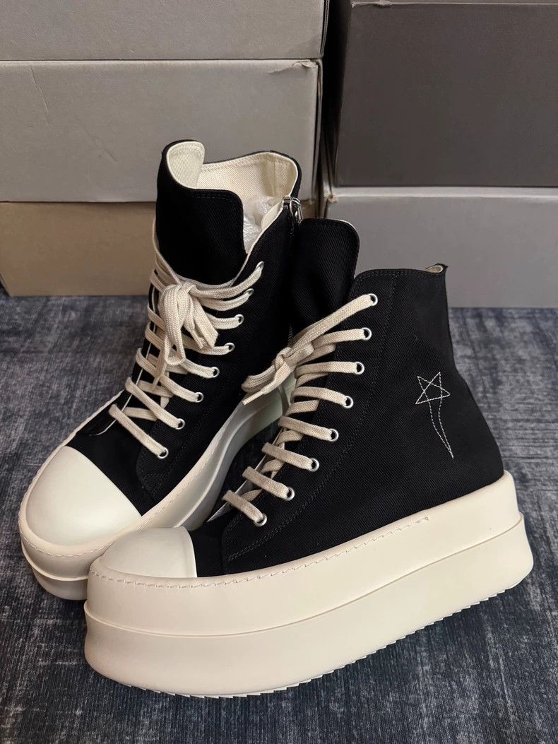 Rick Owens Rick Owens High top platform Converse shoes Size US 11 / EU 44 - 1 Thumbnail