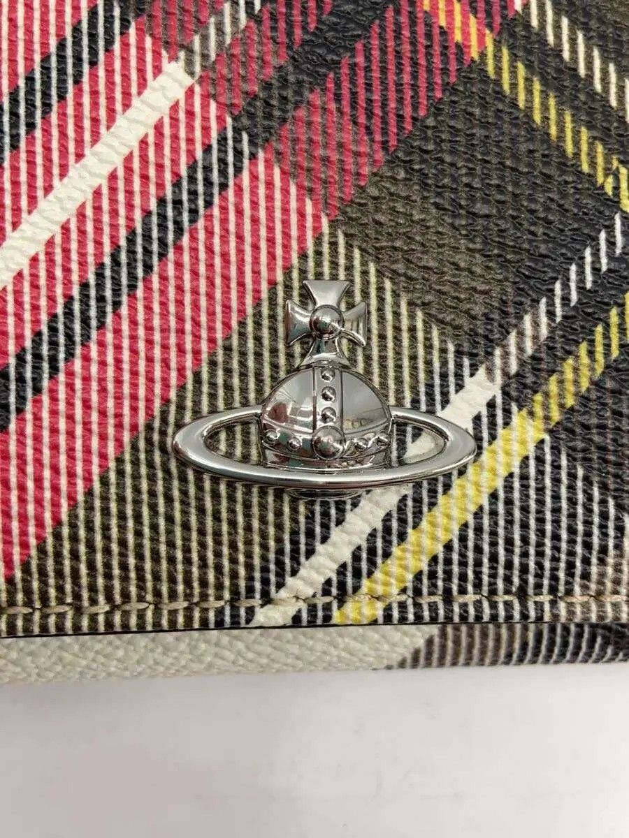 Vivienne Westwood Plaid Orb Leather Wallet Size ONE SIZE - 3 Thumbnail